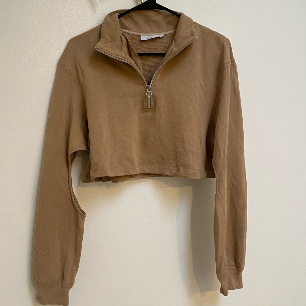 tan activewear sweatsuit